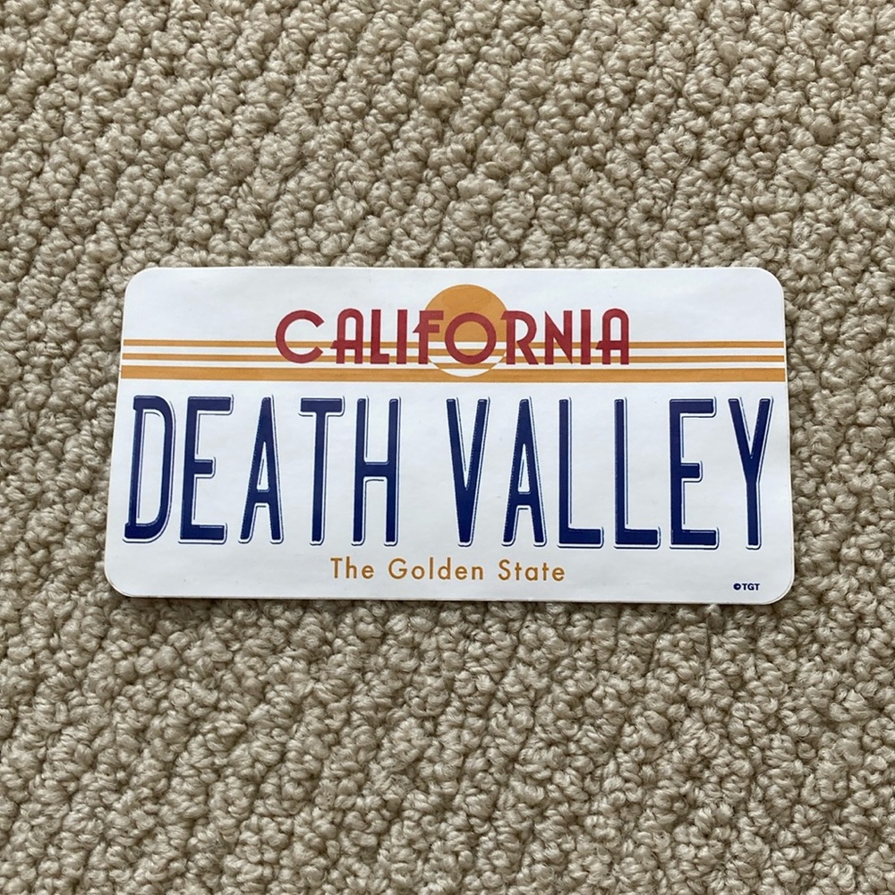 Death Valley National Park Sticker License Plate Large Graphic Parks Project